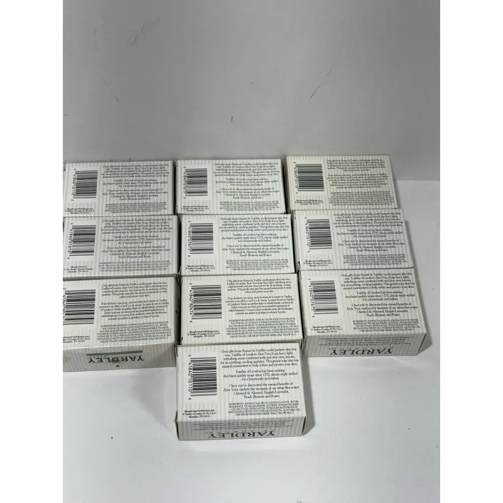 Yardley of London Aloe Vera Bar‎ Soap Moisturizers Lot of 7 Vintage New in Box